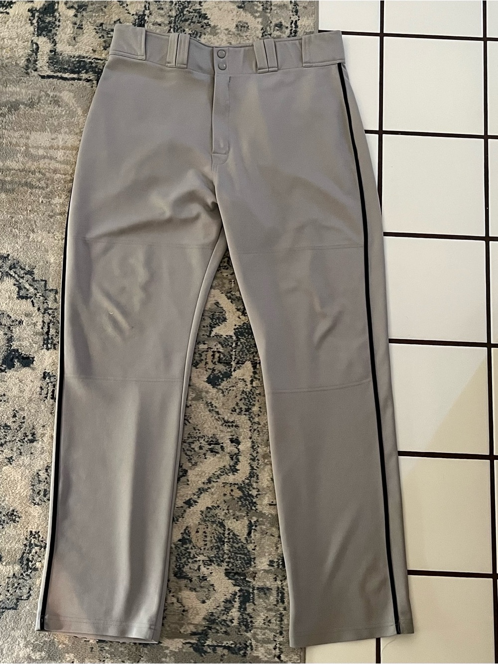 Easton Gray Baseball Pants with Black Side Stripe size XXL